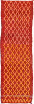 Vintage Rag Rug Runner Rug (3' x 9')
